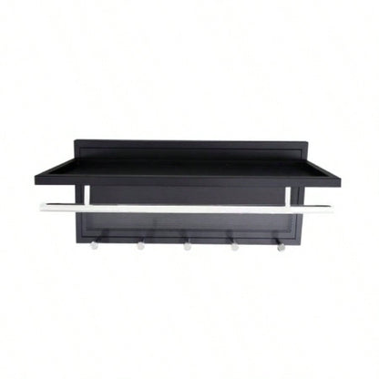 Esyspot Metal Powder Coating Hook Wall Mounted with Shelf