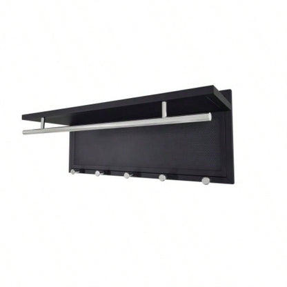 Esyspot Metal Powder Coating Hook Wall Mounted with Shelf