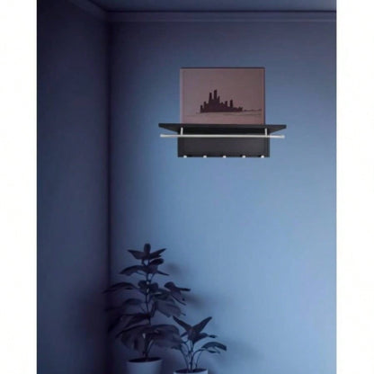 Esyspot Metal Powder Coating Hook Wall Mounted with Shelf