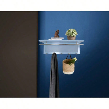 Esyspot Metal Powder Coating Hook Wall Mounted with Shelf