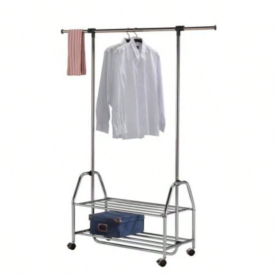 Metal Clothes Rack Extendable Bar