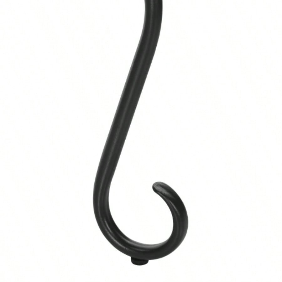 Coat Rack, Hall Tree, Standing, 8 Hooks, Entryway, 74h, Bedroom, Black Metal, Transitional