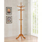 Cosman Golden Brown 11 - Hook Freestanding Coat Rack with Hanger