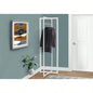 Coat Rack, Hall Tree, Standing, Hanging Bar, Entryway, 72h, Bedroom, White Metal, Contemporary, Modern