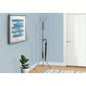 Coat Rack, Hall Tree, Standing, Hanging Bar, 6 Hooks, Entryway, 68h, Bedroom, Metal, Contemporary, Modern