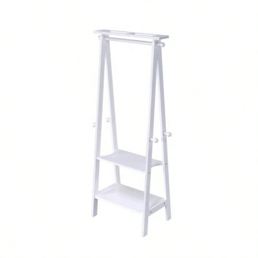 59 Tall Standing Garment/ Coat Rack, White