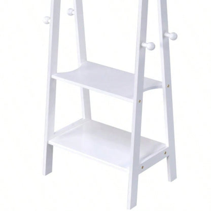 59 Tall Standing Garment/ Coat Rack, White
