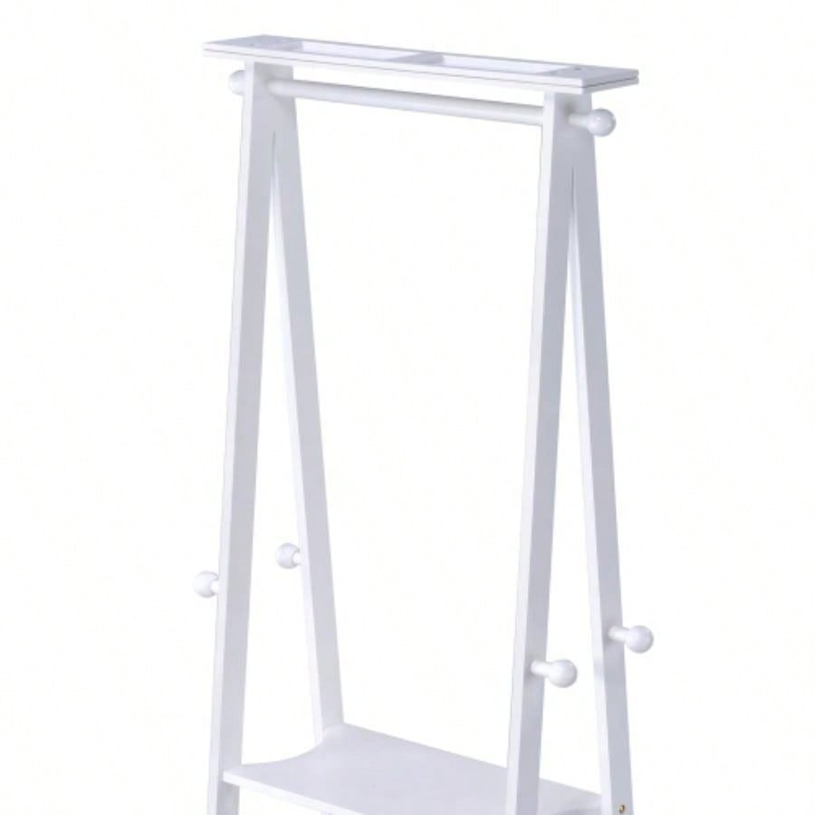 59 Tall Standing Garment/ Coat Rack, White