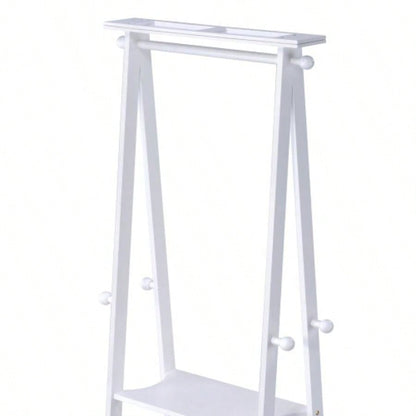 59 Tall Standing Garment/ Coat Rack, White