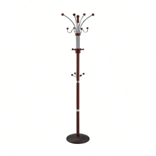 73 Tall and Wood Coat Rack, Cherry