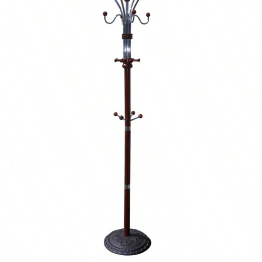 73 Tall and Wood Coat Rack, Cherry