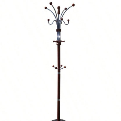 73 Tall and Wood Coat Rack, Cherry