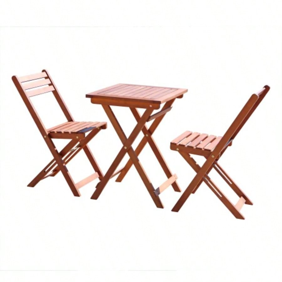 Marco Reddish Brown Balcony Wood Bistro Set