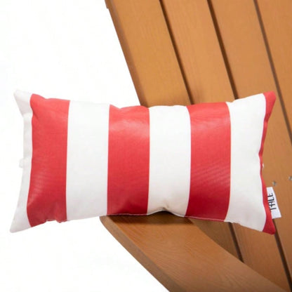 TALE Adirondack Chair Backyard Furniture Painted Pillow Red Ban on