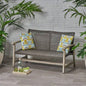 HAMPTON WOOD+ WICKER LOVESEAT