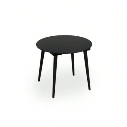 Modern Outdoor Chat Set: 2 PE Rattan Chairs+ Black Steel Tempered Glass Side Table - Durable Stylish