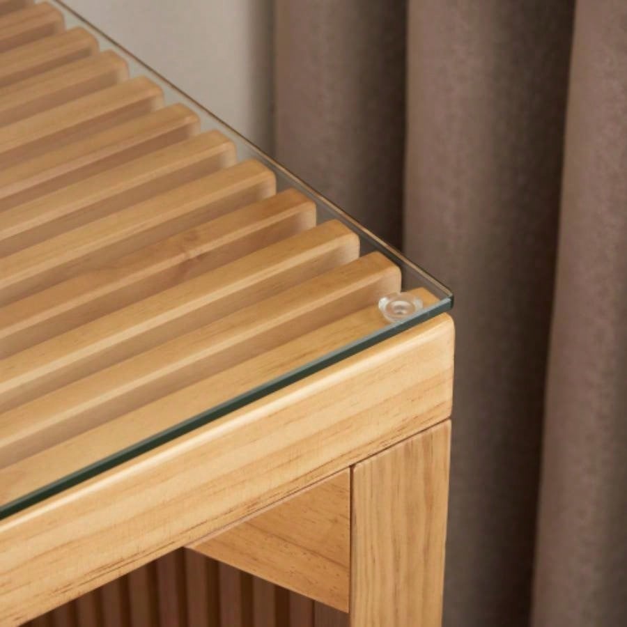 Dining and Table, Pine Indoor Wood Entryway, Living Room, Kitchen and Bedroom Table and Set Nature, Long TableTempered glass Included