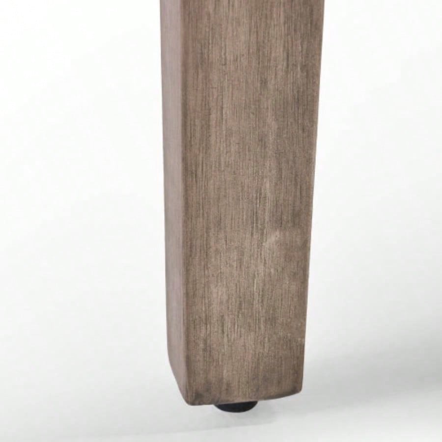 HAMPTON WOOD+ WICKER OTTOMAN