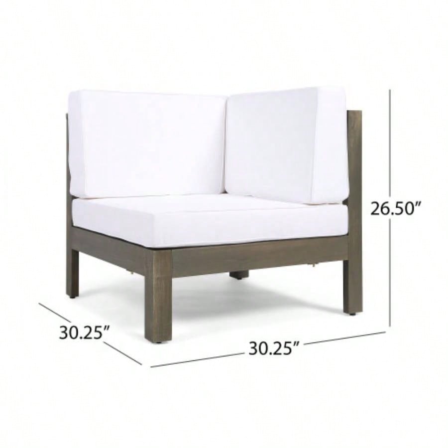 OANA CORNER CHAIR, WHITE
