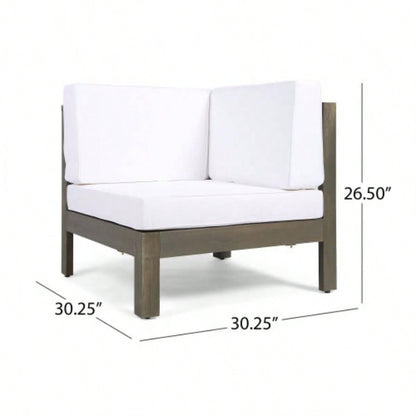 OANA CORNER CHAIR, WHITE