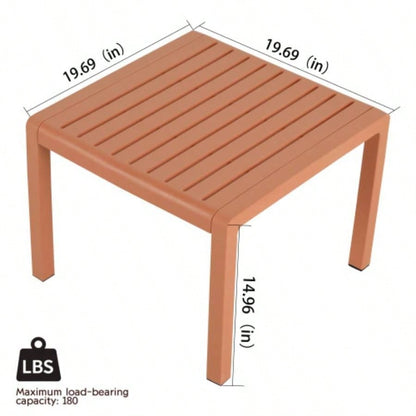 2 - Piece Indoor/Outdoor Furniture set 1 Chairs 1 Coffee Tables Waterproof PP Material - Easy Assembly Patio Conversation Set