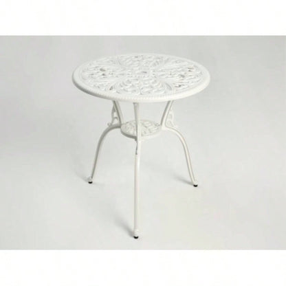 Best Choice Products 3 - Piece Outdoor Rust - Resistant Cast Aluminum Patio Bistro Set white