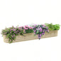 Outsunny. 9x 2x 1 Galvanized Raised Garden Bed Kit, Outdoor Metal Elevated Planter Box with Safety Edging, Easy Stock Growing Flowers, Herbs Vegetables,