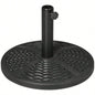 21 lbs. Market Base Holder 18 Heavy Duty Round Parasol Stand with Rattan Design Patio, Black