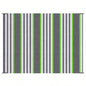 Outsunny Reversible Outdoor Rug Carpet, 9x 12 Waterproof Plastic Straw Rug, Portable RV Camping Rugs with Carry Bag, Large Floor Backyard, Deck, Picnic, Beach, Green Gray Striped