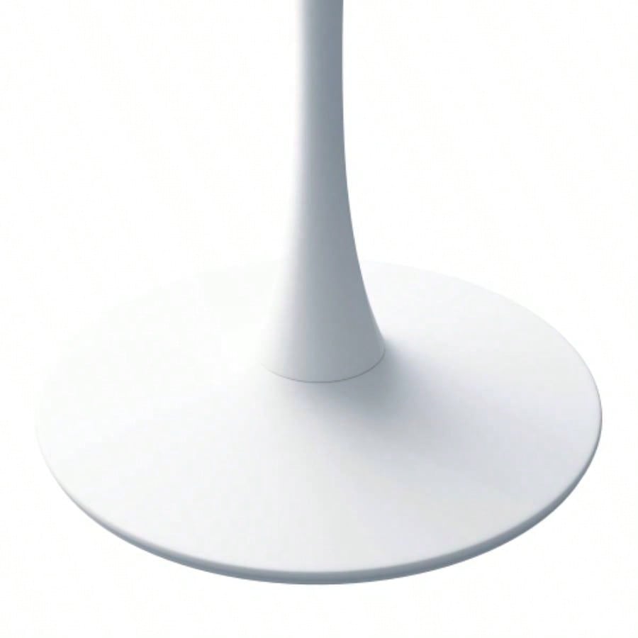 31.50Modern Octagonal Coffee Table with MDF Table Top, Metal Base, Dining Room, Kitchen, Living Room, White