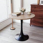 31.5 White Round Dining Table, Tulip Table Kitchen Dining Table 2 - 4 People with MDF Table Top Pedestal Base, Mid - End Table Leisure Coffee Table Office Living Room Table