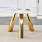 42 Luxury Sintered Stone Table: 0.45 Durable Top+ 6 Steel, 500lb Capacity, Stain/Heat - Resistant White/Gray Veined Surface - Modern Minimalist Design