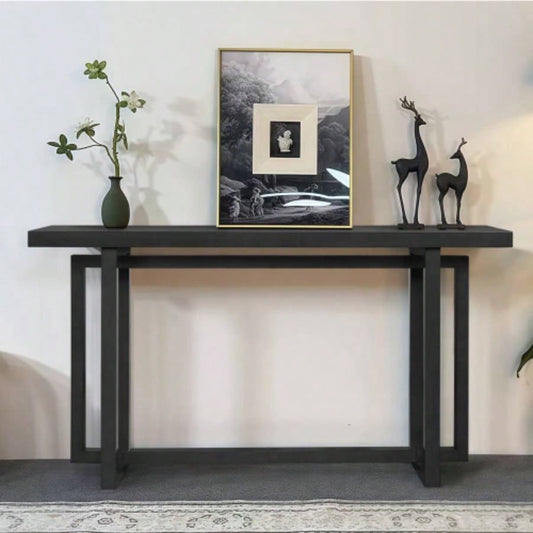 59 Narrow Console Table - MDF Entryway Sofa Table Hallway, Living Room, Foyer with Space - Saving Design