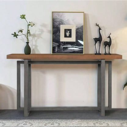 59 Narrow Console Table - MDF Entryway Sofa Table Hallway, Living Room, Foyer with Space - Saving Design