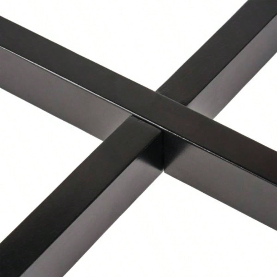 Modern Bar Height 42 Dining Table, Rubberwood and Laminate Table Top, Gray, Black