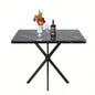 Square Dining Table, Mid Modern Square Dining Table 4 - 6 Person, Coffee Table Kitchen Dining Room, Office, Save Space
