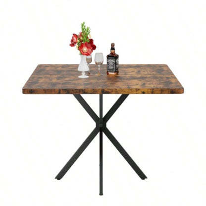 Square Dining Table, Mid Modern Square Dining Table 4 - 6 Person, Coffee Table Kitchen Dining Room, Office, Save Space
