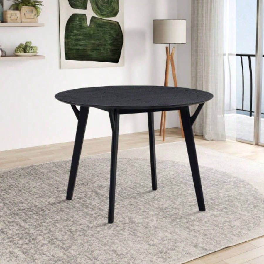 42.01 Inch Saving Place Table, Wooden Dining Table 4 Persons, Modern Design Round Kitchen Table Living Room, Apartment, Restaurant