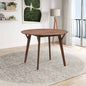 42.01 Inch Saving Place Table, Wooden Dining Table 4 Persons, Modern Design Round Kitchen Table Living Room, Apartment, Restaurant