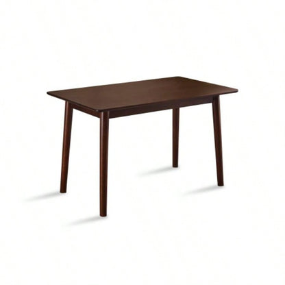 47 - inch dining table Walnut color solid wood kitchen table Dining table suitable small space kitchenette table modern home furniture