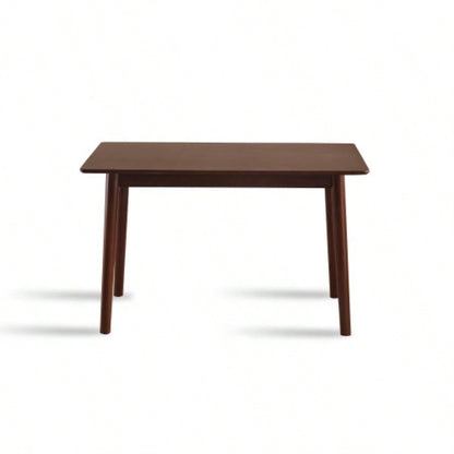 47 - inch dining table Walnut color solid wood kitchen table Dining table suitable small space kitchenette table modern home furniture