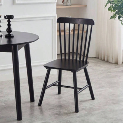 47 - inch dining table Walnut color solid wood kitchen table Dining table suitable small space kitchenette table modern home furniture