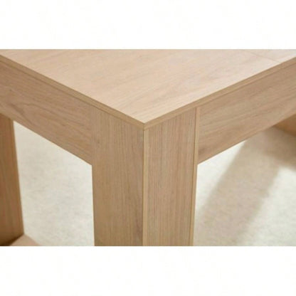 Farmhouse Kitchen Dining Table 4 - 6 People, Rectangular Dining Table Dining Room, Living Room, Kitchen with Sturdy Wood Farmhouse Full MDF Trim, Easy Assembly