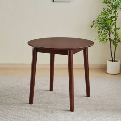 47 - inch dining table Walnut color solid wood kitchen table Dining table suitable small space kitchenette table modern home furniture