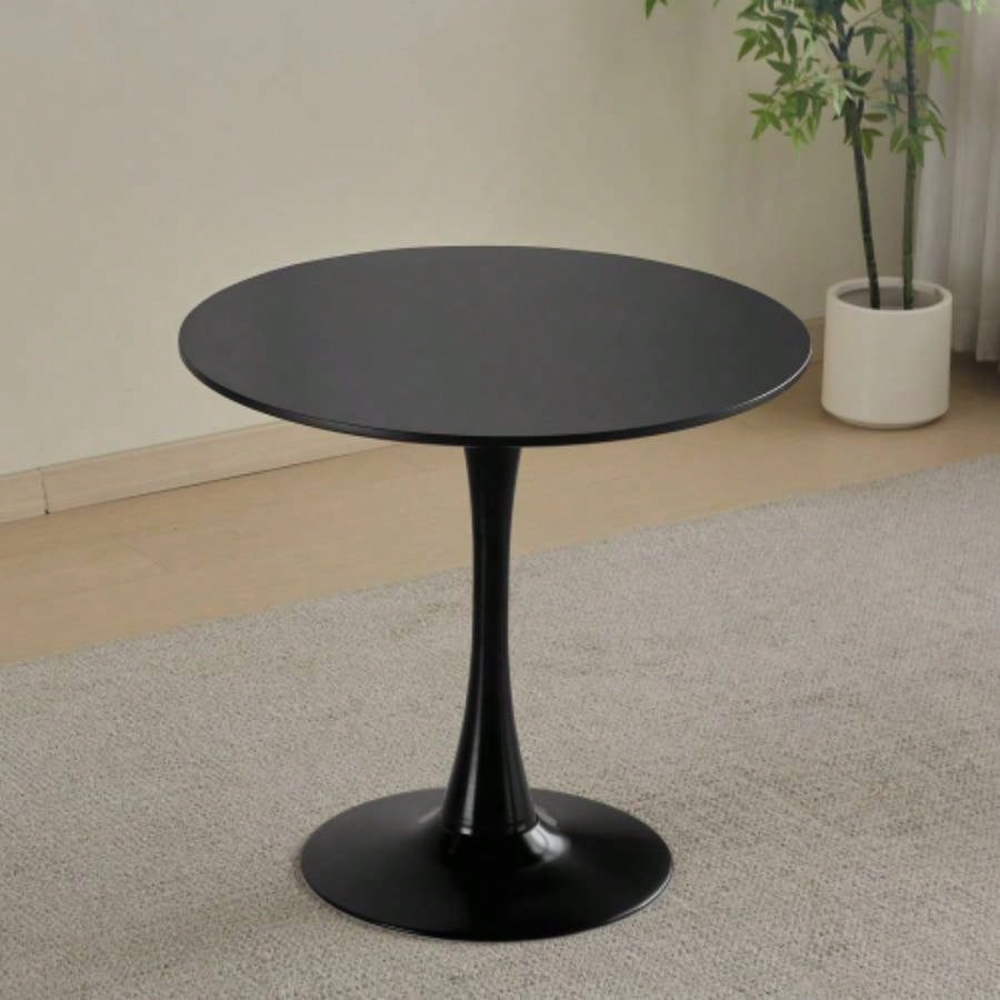 47 - inch dining table Walnut color solid wood kitchen table Dining table suitable small space kitchenette table modern home furniture
