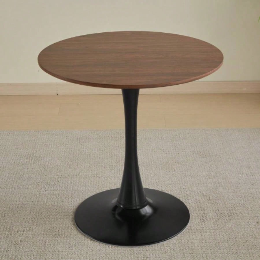 47 - inch dining table Walnut color solid wood kitchen table Dining table suitable small space kitchenette table modern home furniture
