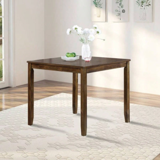 Wooden Dining Square Table, Kitchen Table Small Space, 4 Person Dining Table, WalnutONLY TABLE