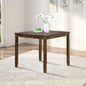 Wooden Dining Square Table, Kitchen Table Small Space, 4 Person Dining Table, WalnutONLY TABLE