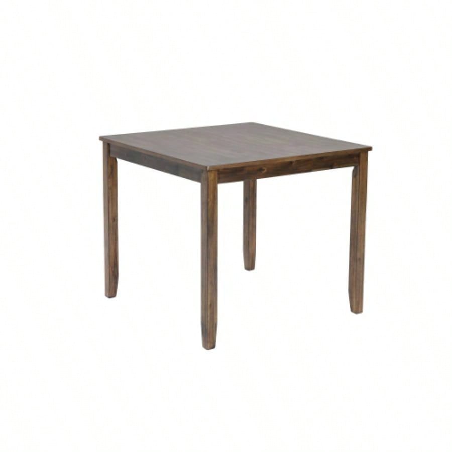 Wooden Dining Square Table, Kitchen Table Small Space, 4 Person Dining Table, WalnutONLY TABLE
