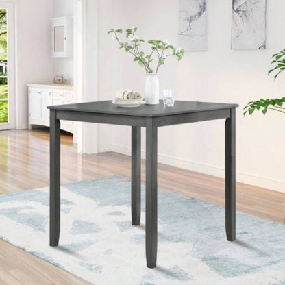 Wooden Dining Square Table, Kitchen Table Small Space, 4 Person Dining Table, WalnutONLY TABLE